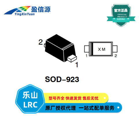 樂山穩(wěn)壓二極管LNZ9F2V4T5G,200 mW SOD?923